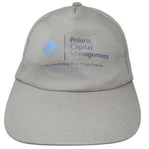 Vista 5 Panel Gray Blue OSFM Polaris Capital Management Slideback Hat Finance